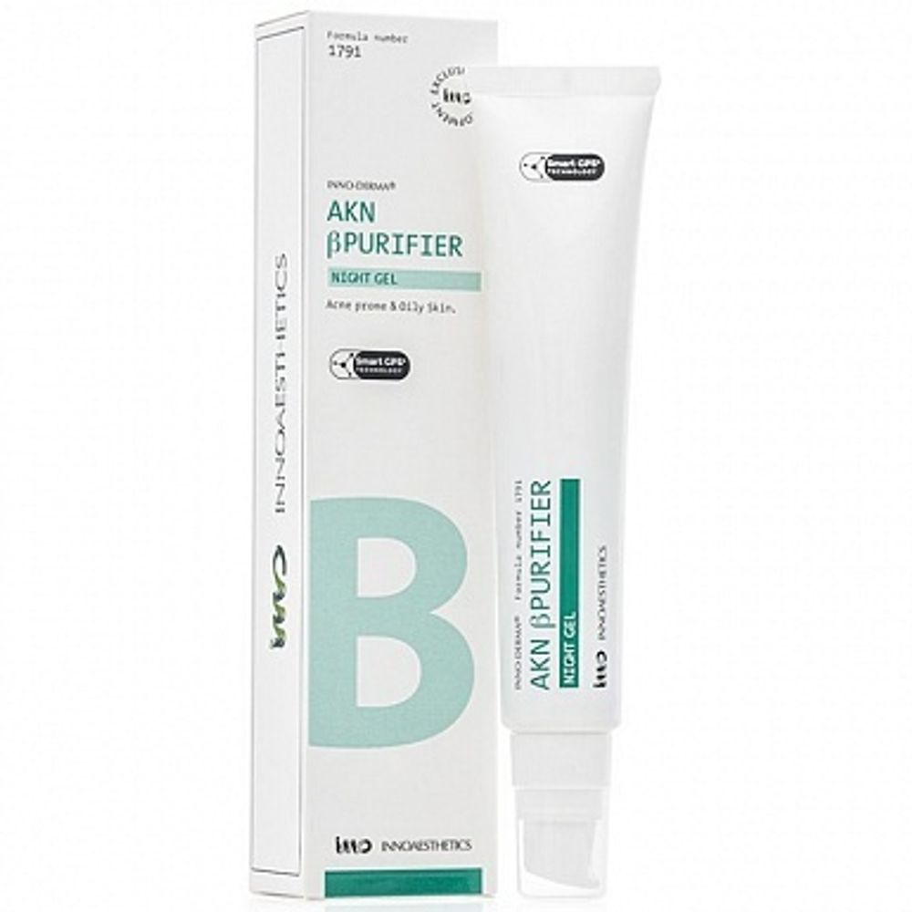INNO-DERMA AKN βPurifier Night Gel/ Ночной гель для жирной и проблемной кожи