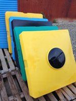 Пластиковый бак для душа ЕЗПИ 200 л. горизонтальный (1080x1080x280см;) - арт.559616