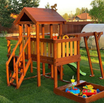 Деревянная игровая площадка для малышей