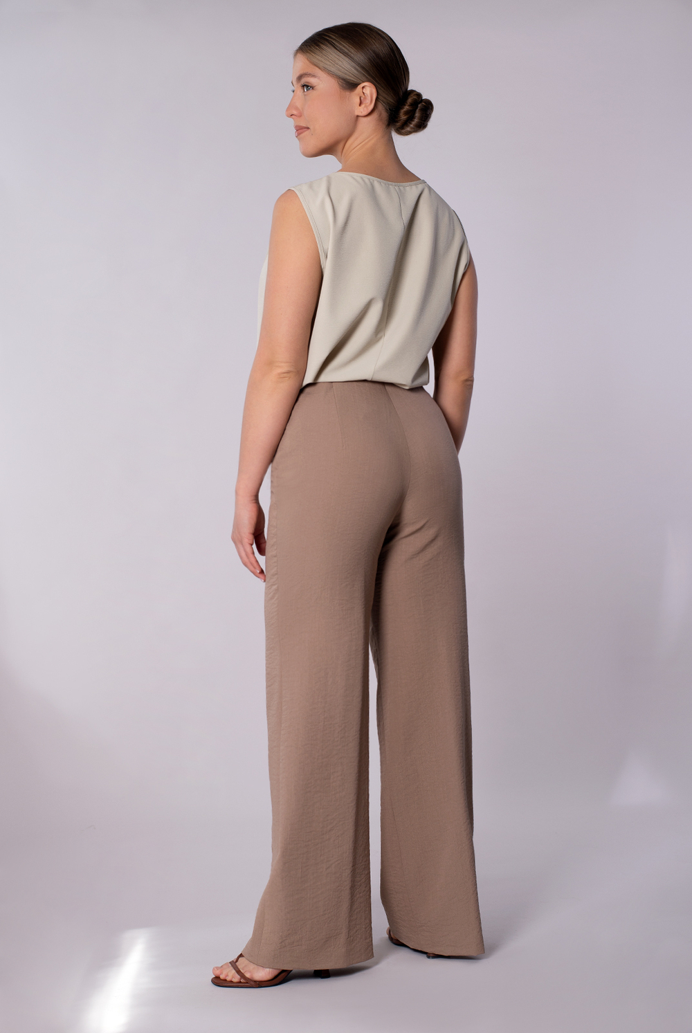 Брюки женские 02, темно бежевый #477ТБж0202