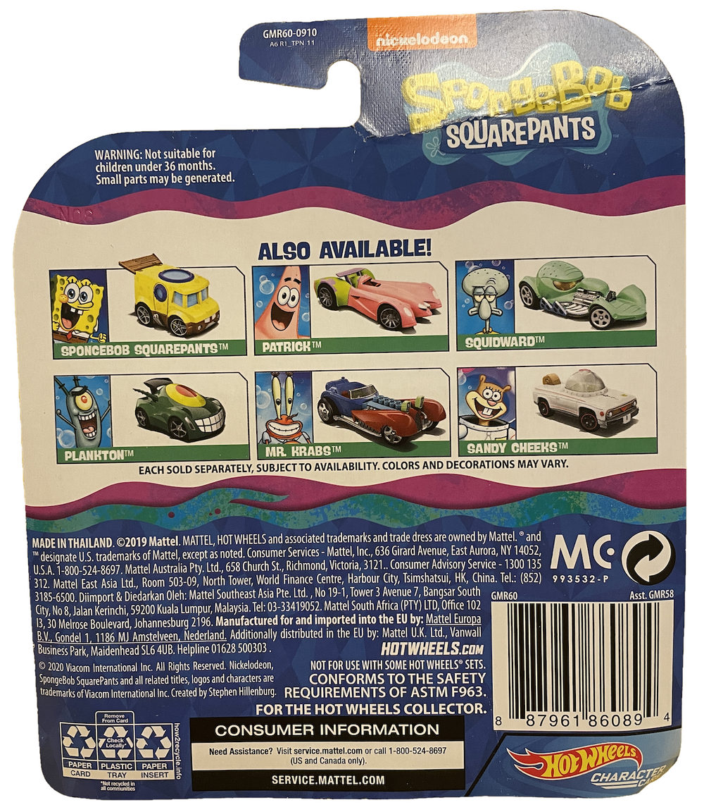 Hot Wheels SpongeBob Squarepants Character Set (5/6) (2020)