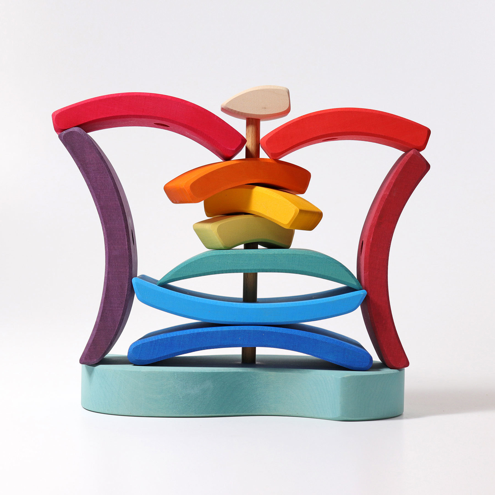 Деревянная пирамидка "Корабль", 11 деталей