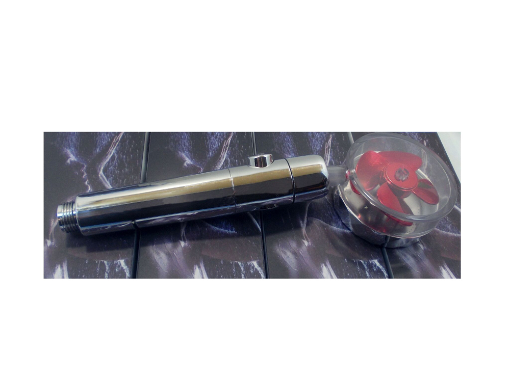 Лейка для душа с вентилятором, СПА-насадка вращающаяся на 360