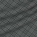 Шерстяная костюмная ткань в чёрно-белую клетку в четыре линии