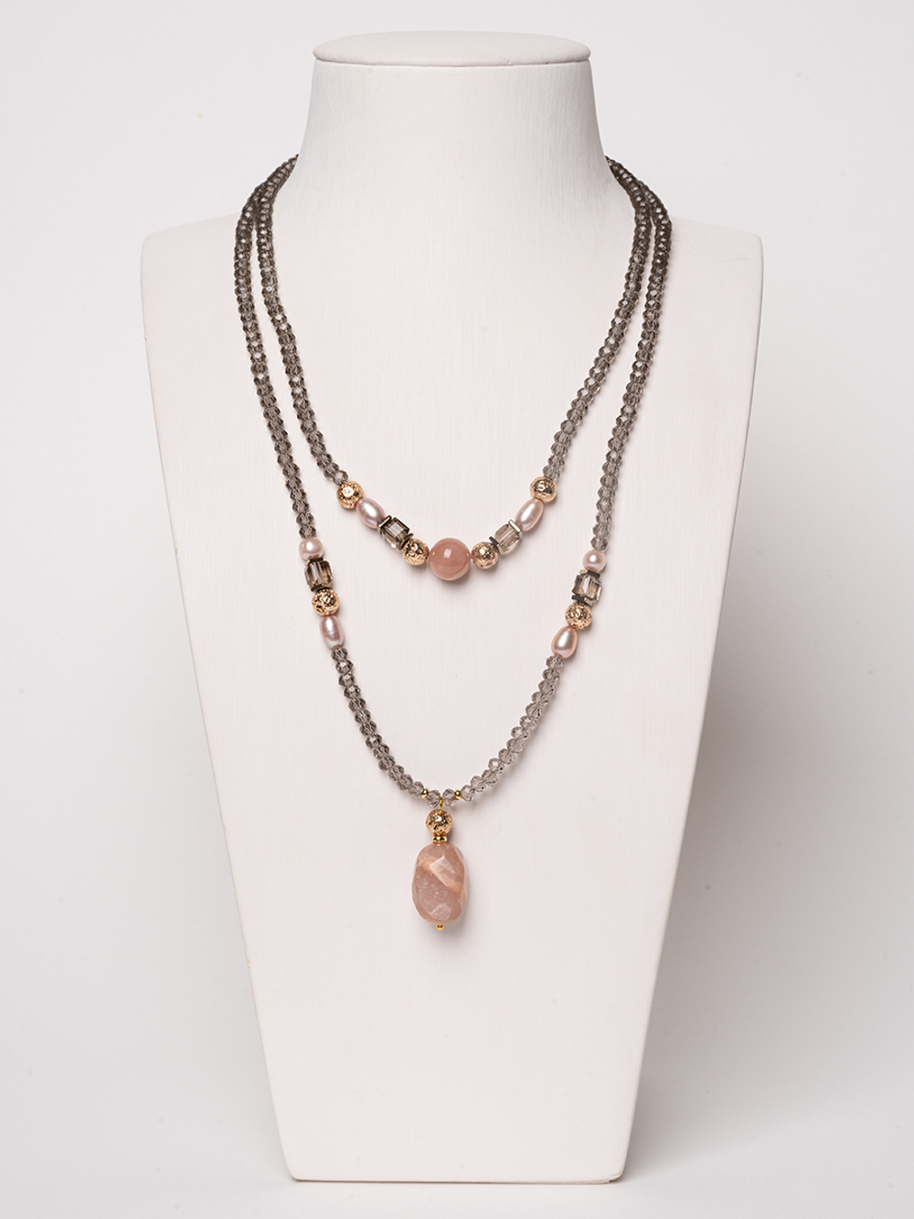 10151921 Колье Роман с камнем