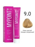 Перманентная крем-краска для волос Tefia MY Mypoint, 9.0 очень светлый блондин натуральный, 60 мл