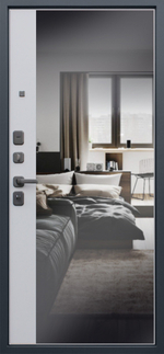 Стальная дверь "Белла с зеркалом"