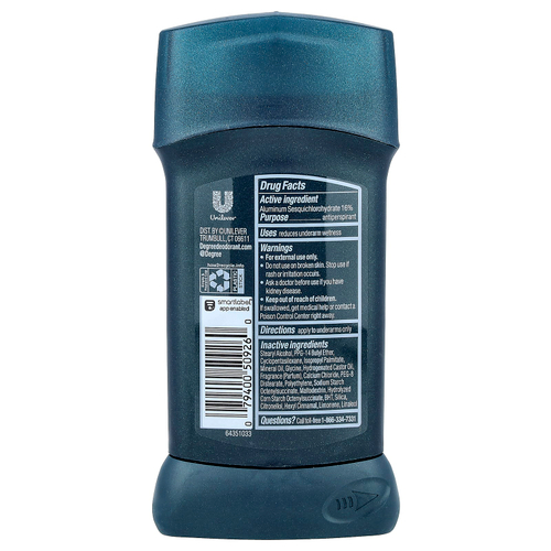 Degree, Advanced, 72H Body Heat Activated™, дезодорант-антиперспирант, холодный эвкалипт, 76 г (2,7 унции)