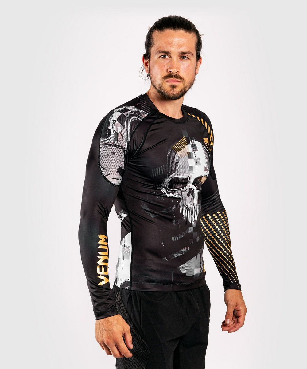 Рашгард Venum Skull Rashguard Long Sleeves  Black/Grey