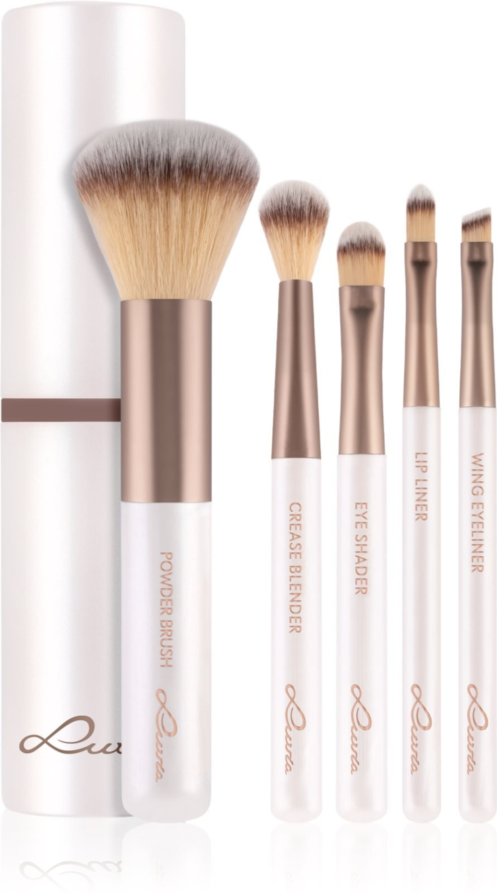 Luvia Cosmetics Travel Set Macchiato - набор кистей для путешествий /  5 шт.   / GTIN 4260376614652