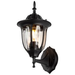Светильник уличный настенный ЭРА «Галатея» GBW-105-BL-0380 230В Е27 IP54 чёрный вверх | Садово-парковые светильники