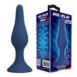 Синяя анальная пробка Slim Anal Plug XL - 15,4 см. (Цвет: синий)