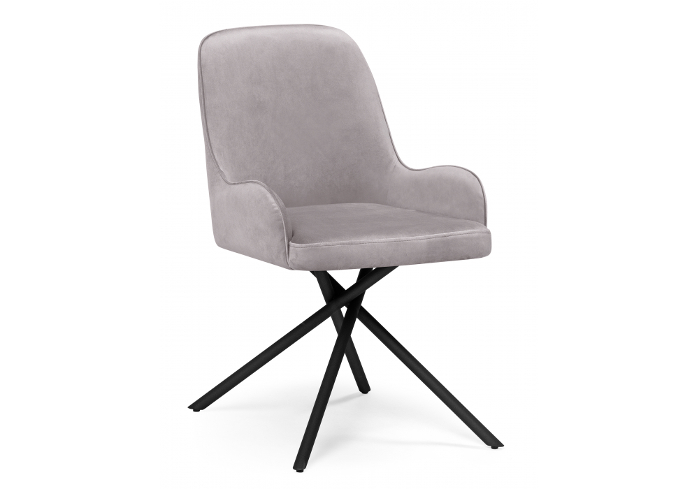 Стул на металлокаркасе Woodville Галтер MR-28, черный, ножки черные