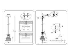 Ambrella Светильник подвесной со стеклянным плафоном Modern Glory TR3401