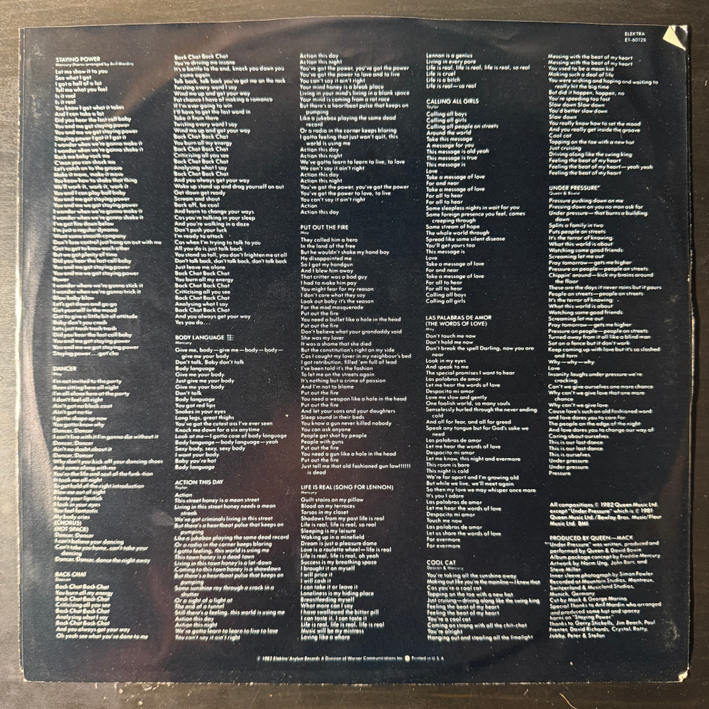 Queen - Hot Space (США 1982г.)