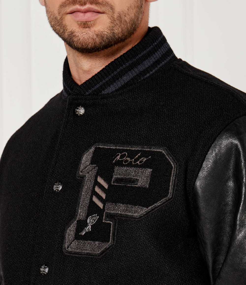 Хлопковая куртка бомбер POLO RALPH LAUREN - черный(710907546)