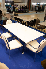 Стол T088 (180) камень белый матовый Calacata