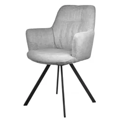 Стул Grant серый шенил на поворотном механизме