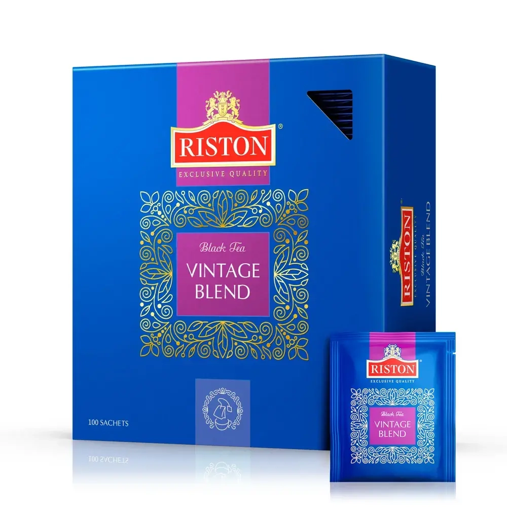 Чай в пакетиках чёрный Riston Vintage Blend, 100 шт