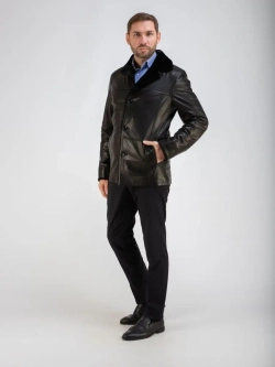 Дубленка мужская натуральная на меху куртка зимняя Турция