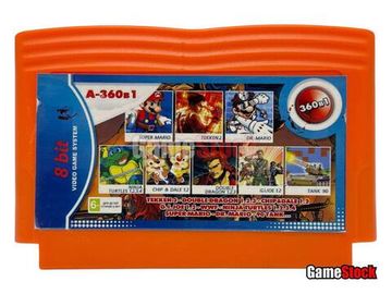 Картридж 8-Bit - 360в1 TEKKEN 2+D.DRAGON 1.2.3+CHIP&DALE 1.2+G.I.JOE 1.2+NINJA TURTLES 1.2.3.4+S.MARIO+TANK+.