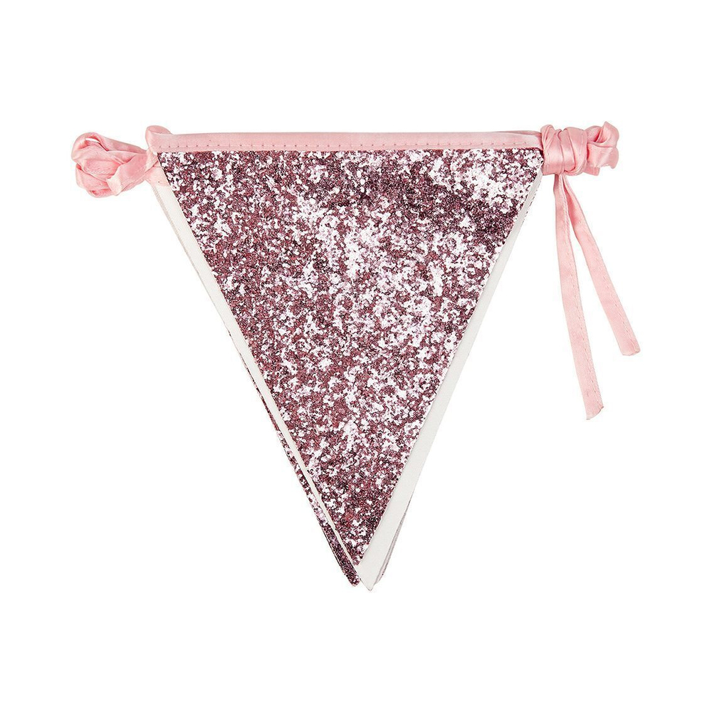 Гирлянда-флажки из ткани "Pink" 3м