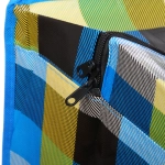 Сумка хозяйственная с внешним карманом « БАУЛ», цвет синий/чёрный, 90*60*25см