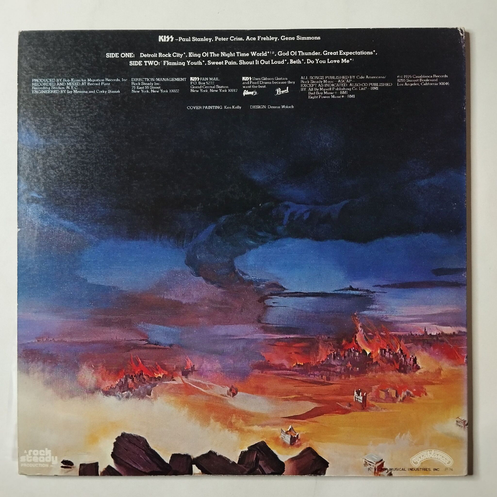 Винтажная виниловая пластинка LP Kiss Destroyer (Japan 1976) (Obi) Detroit Rock City