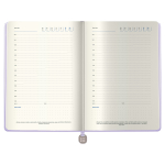 Ежедневник недатированный, А5, 136л., кожзам, Berlingo "Elegance", сиреневый