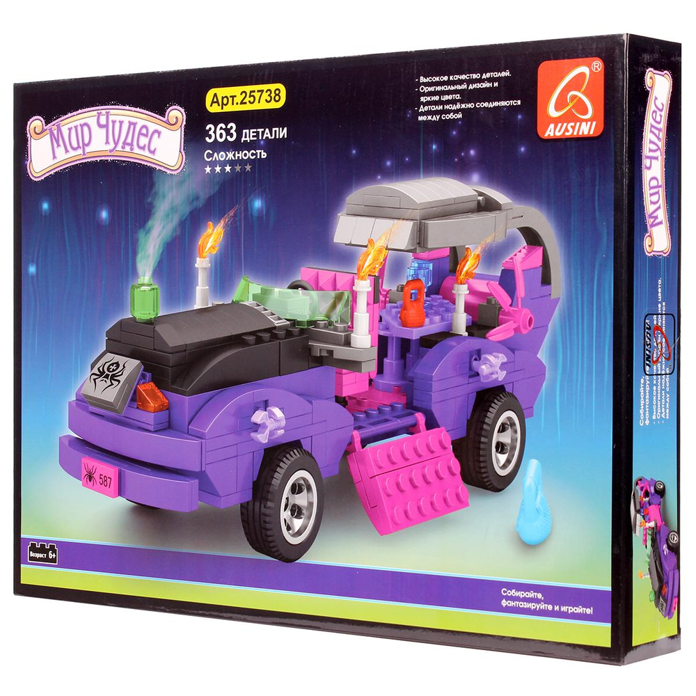 Конструктор блочный Аусини для девочек, коробка 25738