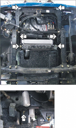 Защита стальная 2 мм BAW 1044; Р MOTODOR.25704