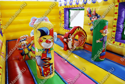 Надувной батут "Маленькие клоуны" 8*4*5.5