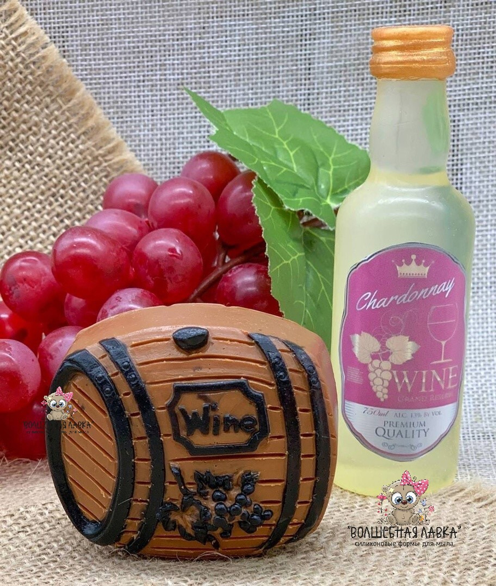Силиконовая форма Бочка вина