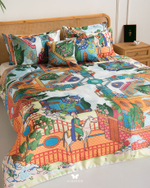 Комплект постельного белья двуспальный Shirin Cover Hermodr 8 предметов 130220303 Иран