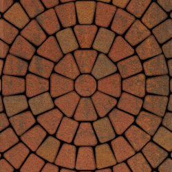 ТРОТУАРНАЯ ПЛИТКА КЛАССИКО - Б.2.КО.6 ЛИСТОПАД ГЛАДКИЙ АРАБСКАЯ НОЧЬ, КОМПЛЕКТ ИЗ 3 ВИДОВ ПЛИТ