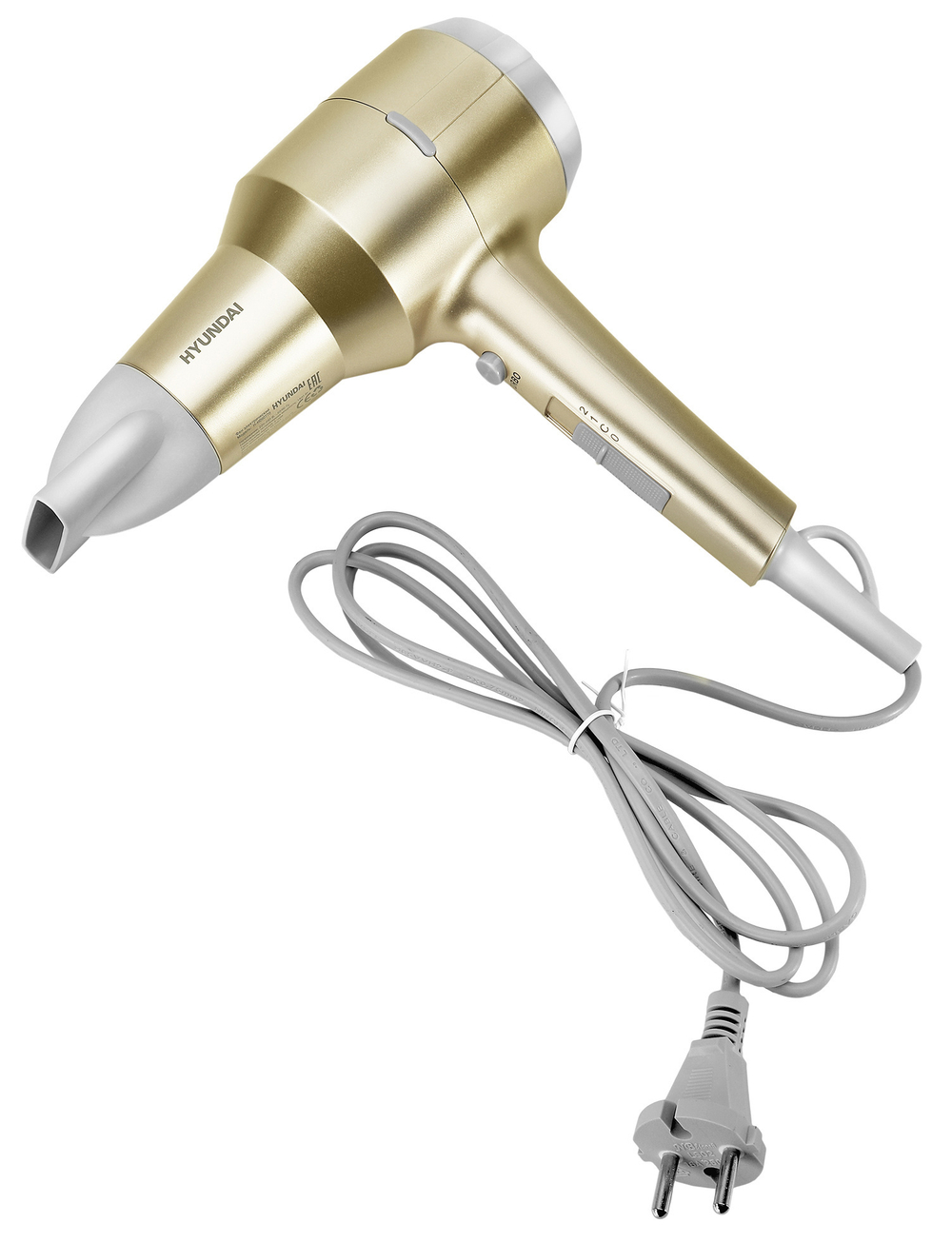 Фен электрический 1800Вт. HYUNDAI H-HDI0770 шампань