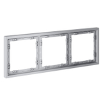 Рамка пластиковая VOLTUM S70 на 3 поста, (серый)
