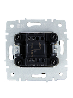 BRITE Выключатель 1-клавишный проходной 10А ВС10-1-6-БрЧ черный IEK