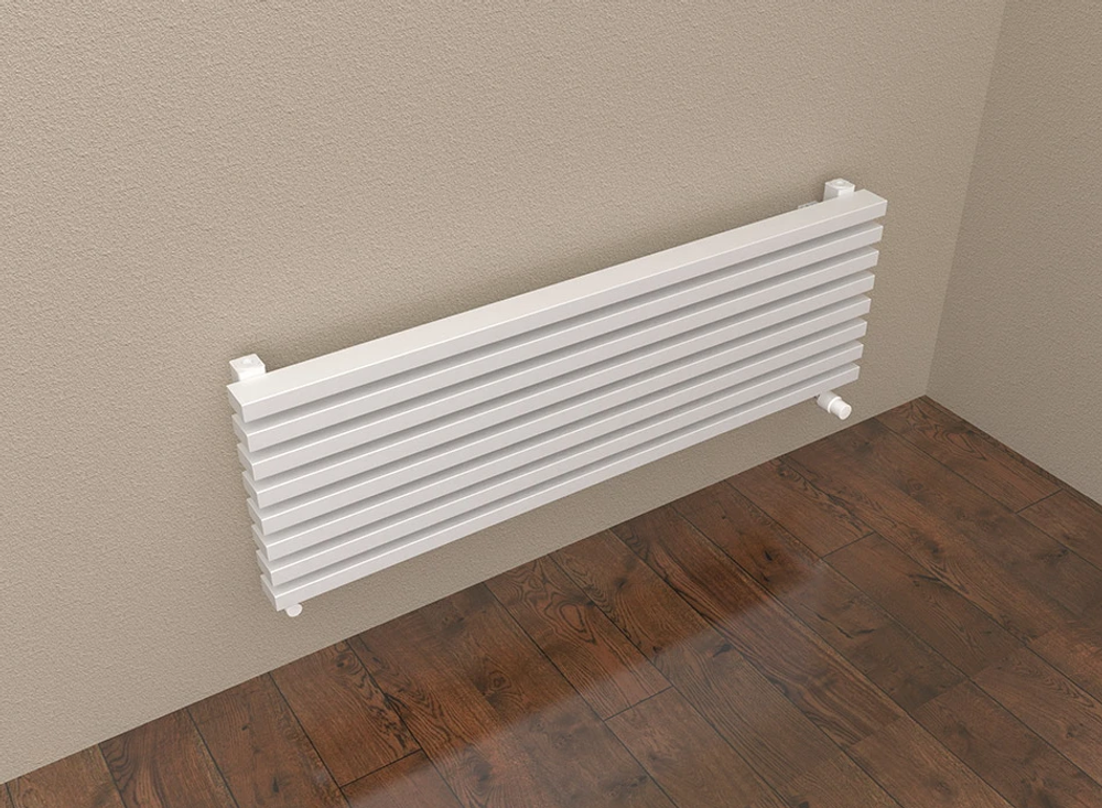 Горизонтальные дизайн-радиаторы QUADRUM 2080мм с нижним подключением