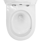 Унитаз подвесной Azario NEMI 530х360х360 безободковый, система слива "скрытое Торнадо", с быстросъемным сиденьем микролифт (AZ-1293WH)