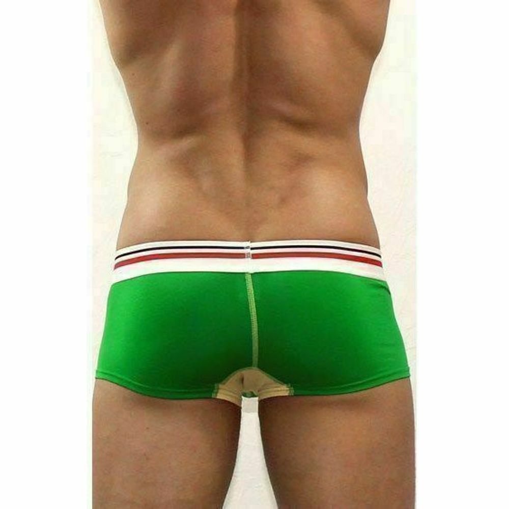 Мужские трусы боксеры зеленые с желтой вставкой Diesel Green DIS0170