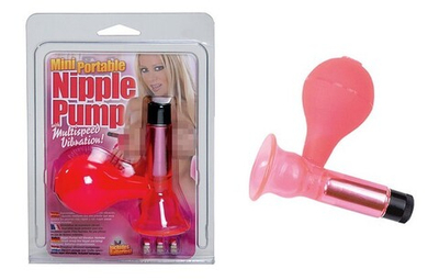 Вибро-помпа для сосков Nipple Pump (розовый ) (Цвет: розовый)