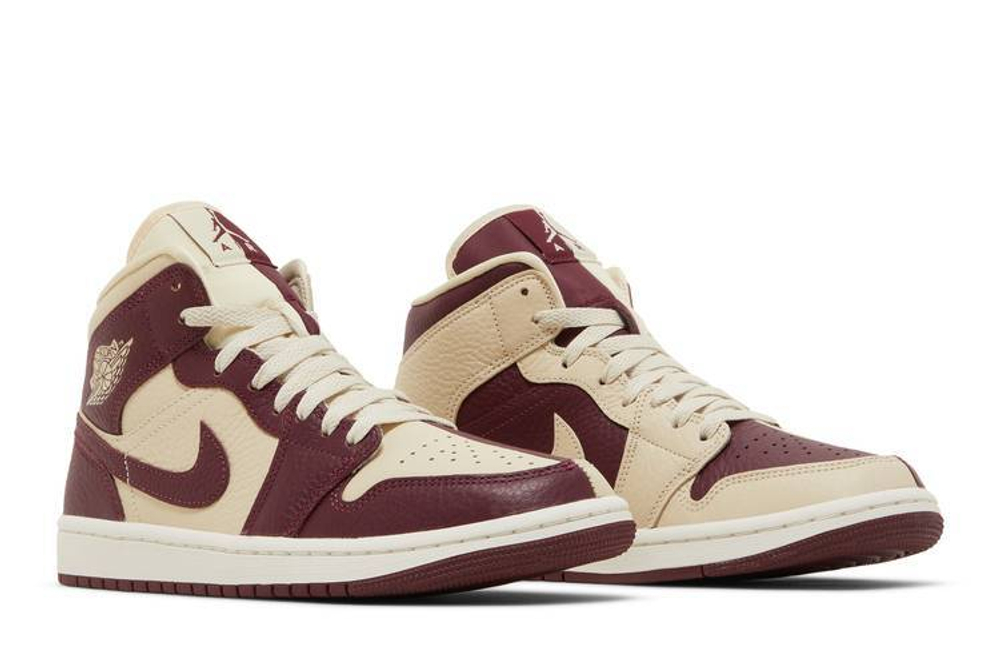 Кроссовки Jordan Air Jordan 1 Mid Se "Beach Cherrywood" (Женская размерная сетка)