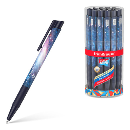 Ручка шар. ЕК ColorTouch Matic Grip Space автомат 0,7мм, синяя