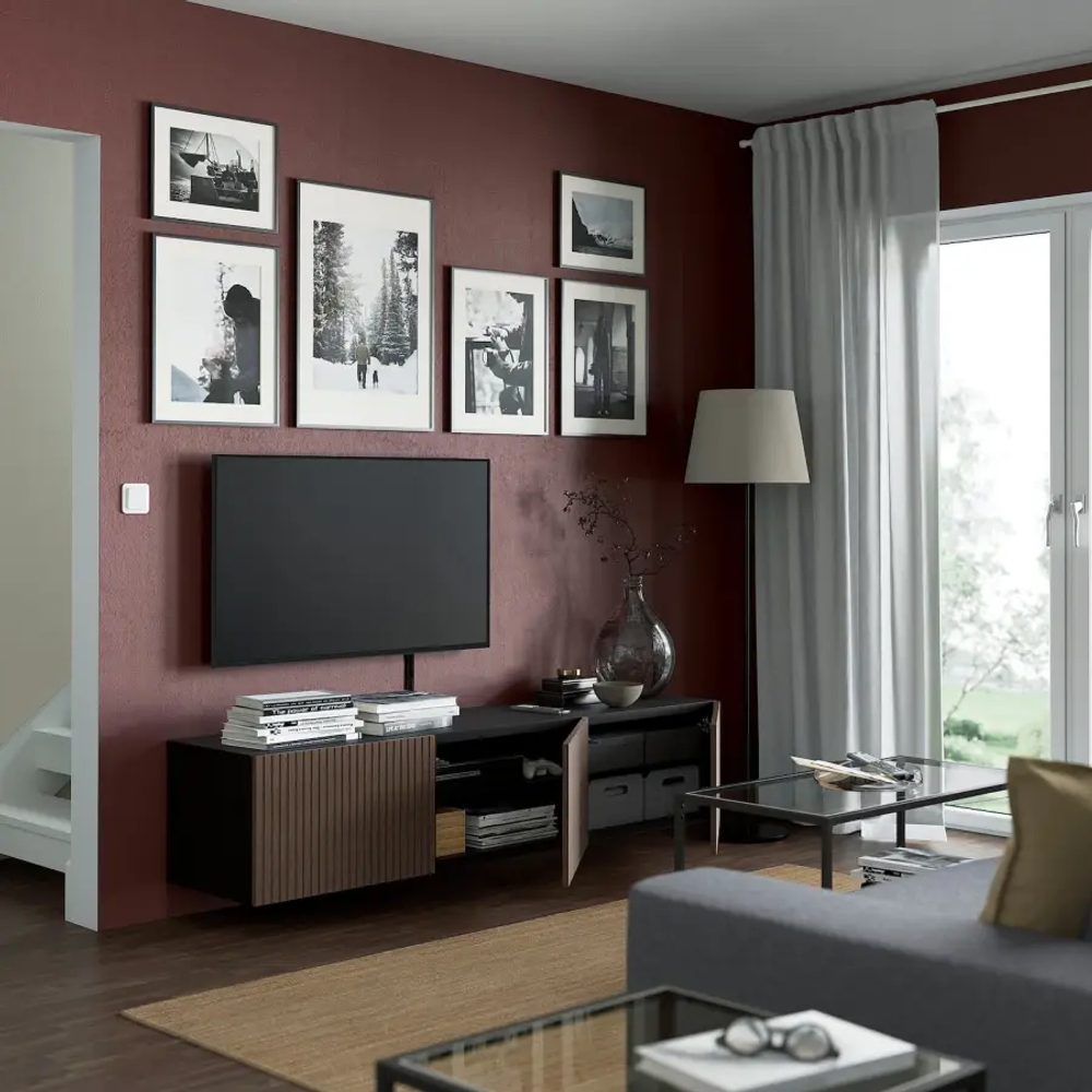 Дверца -  BJÖRKÖVIKEN/ BJОRKОVIKEN IKEA/ БЬЕРКЕВИКЕН ИКЕА, 60x38 см, коричневый