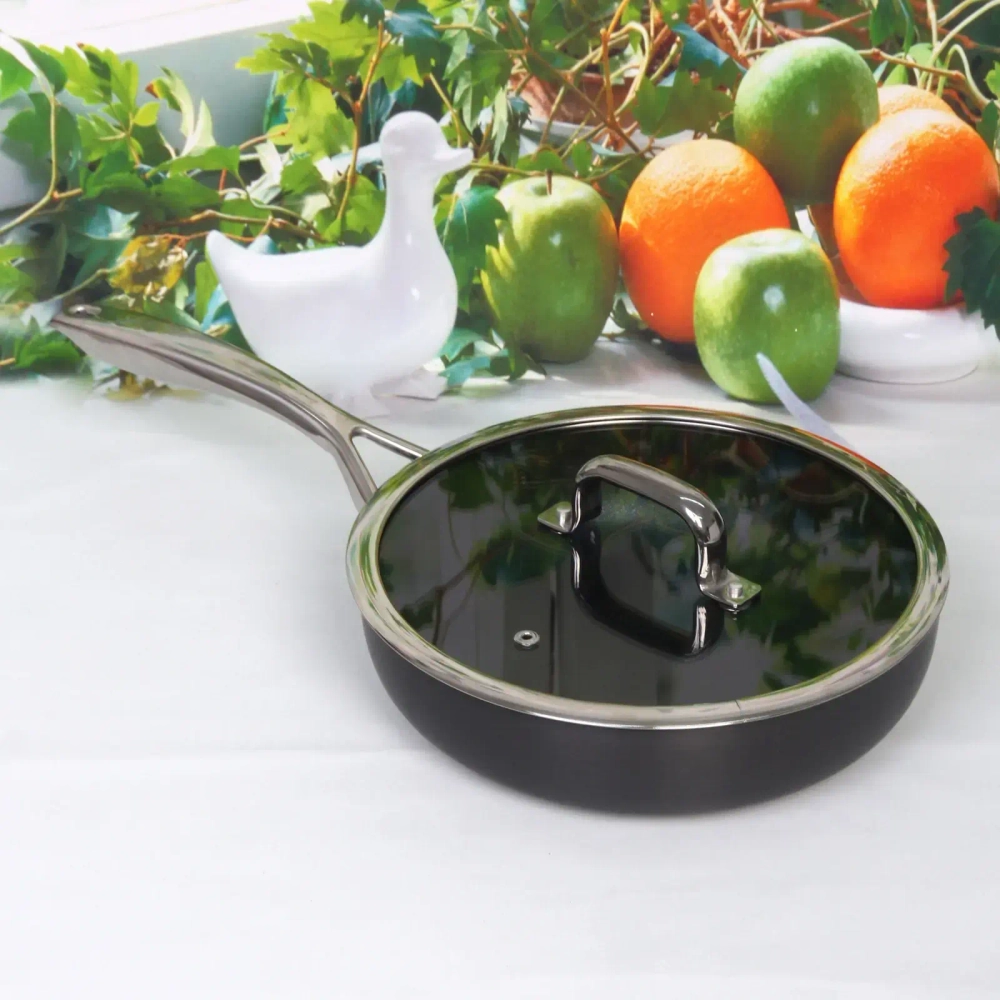 Сотейник «ENERGY» 2,2л, стеклянная крышка, 24*6,5см