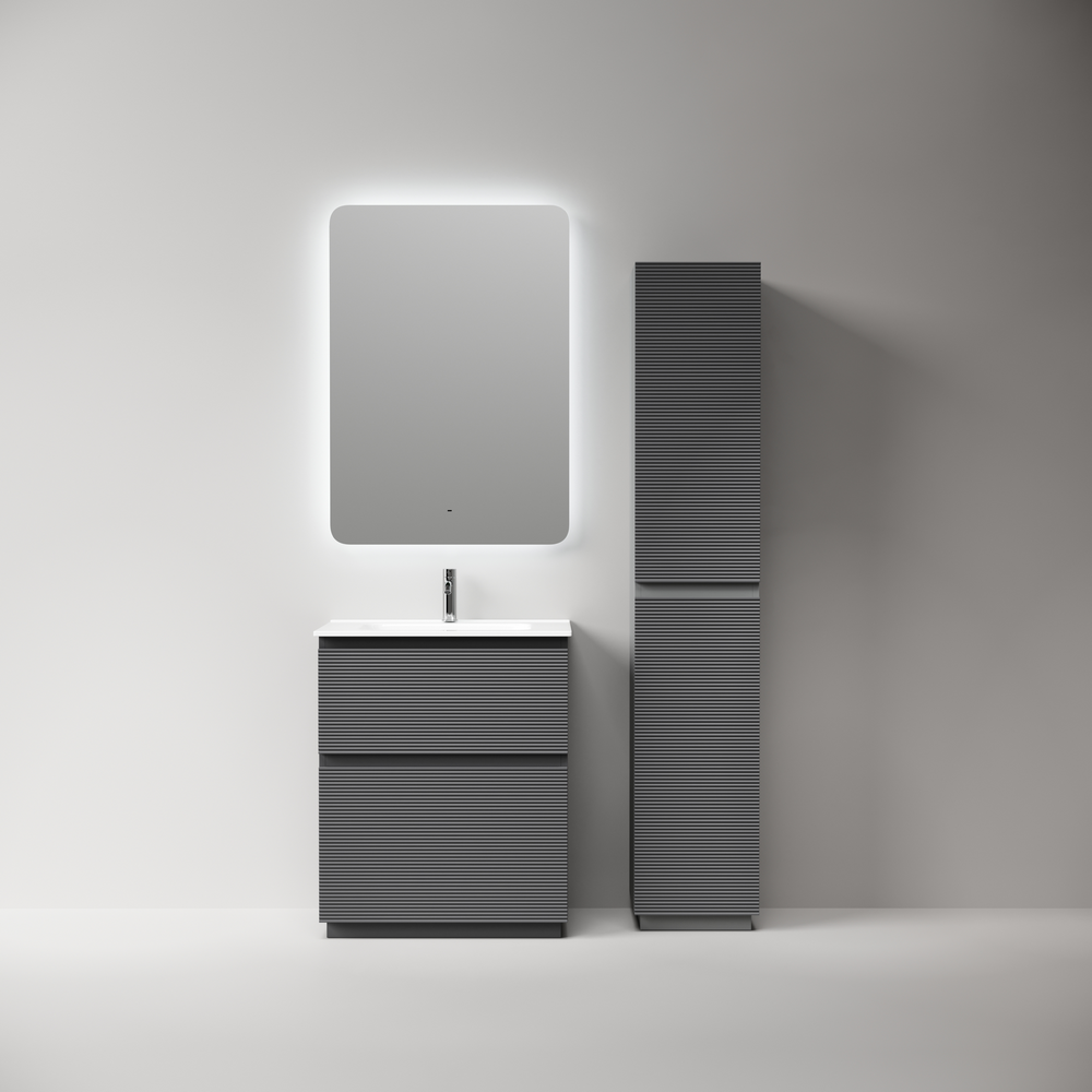 Тумба напольная Sancos Folk Floor 590х445х850, c двумя ящиками оснащенными доводчиками, Grey soft, арт.FL60FGS