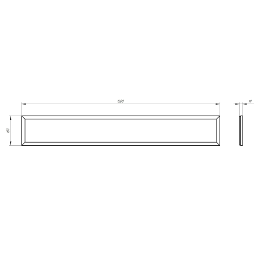 Светильник светодиодный ЭРА SPO-7-50-6K-P 50Вт 6500К 1195х180 призма