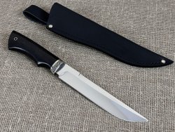 Нож "Атаман", сталь 95Х18, рукоять мореный черный граб