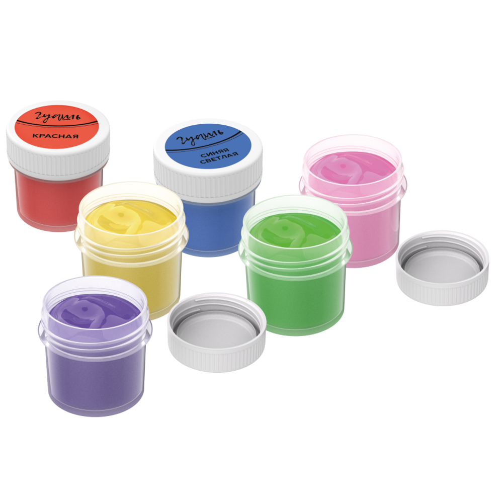 Гуашь Луч 21 цвет, 20 мл., картонная упаковка, "Школа творчества"